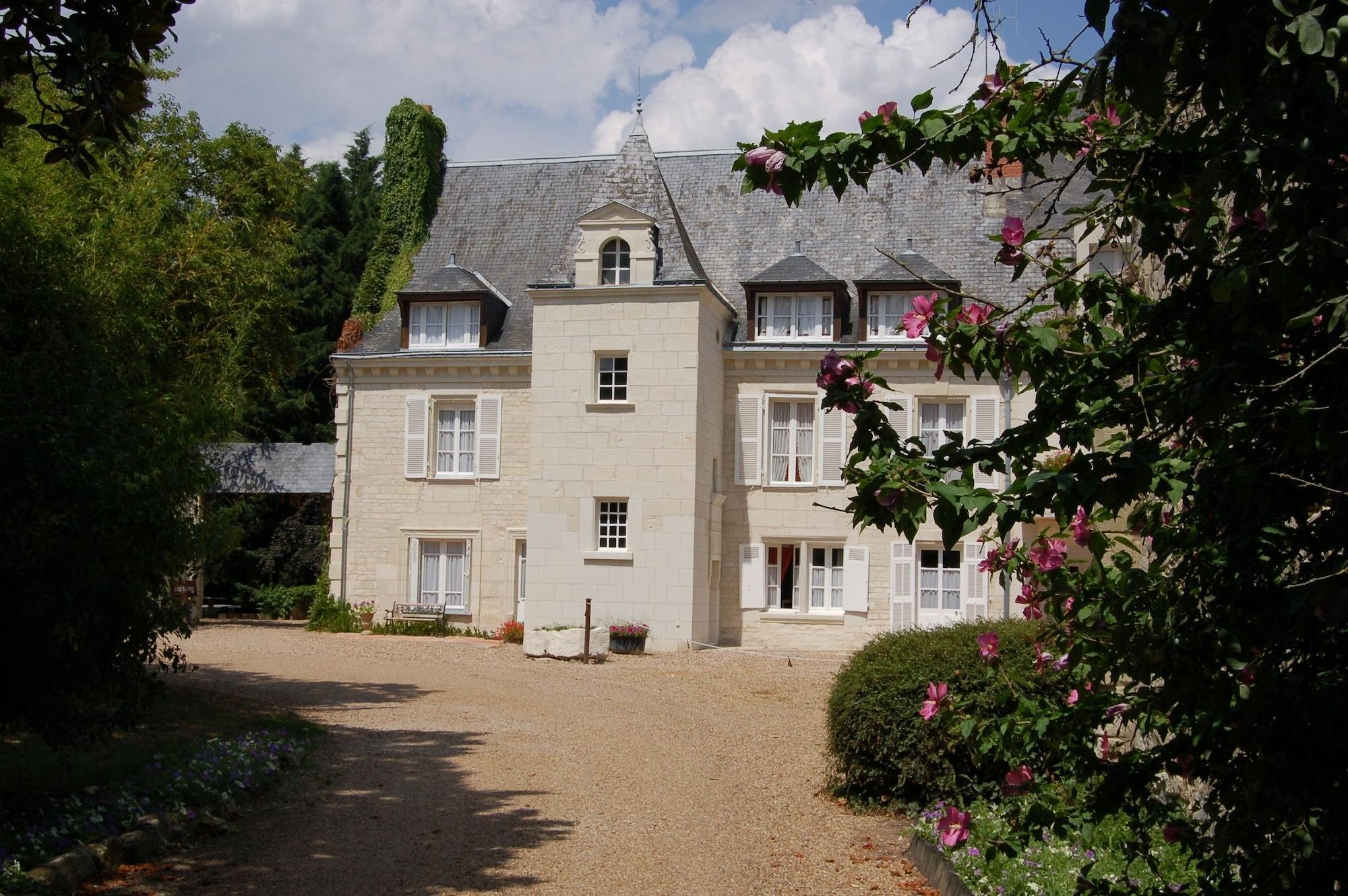 Logis Manoir De La Giraudiere Beaumont-en-Veron ภายนอก รูปภาพ